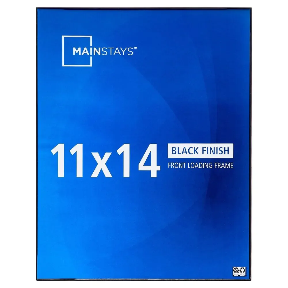 Mainstays 11x14 Front Loading Gallery Picture Frame - Black with Free Shipping